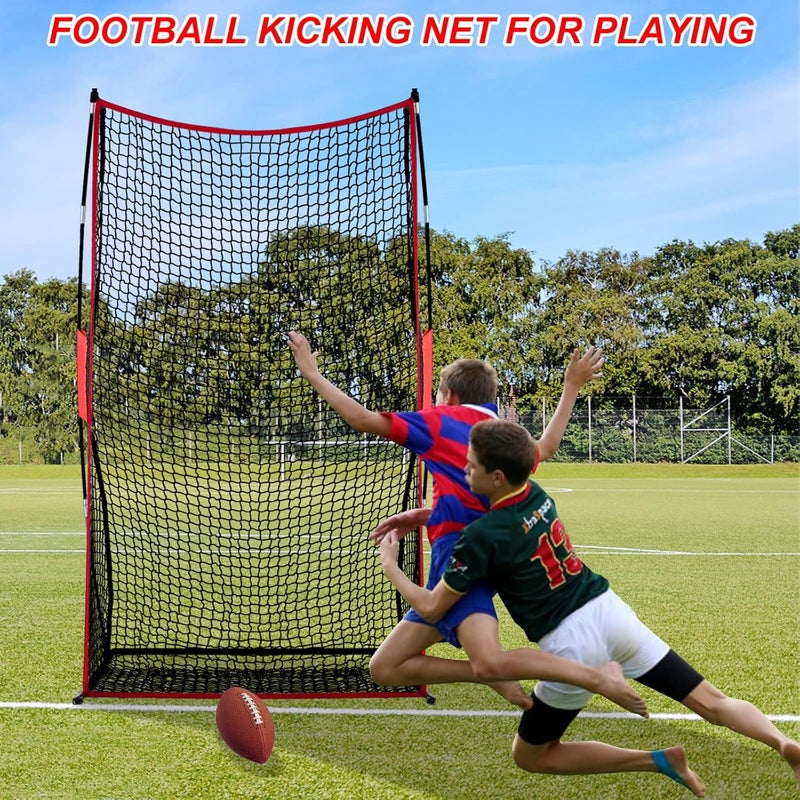 Sharellon Football Kicking Net - Heavy Duty Portable Kicking Goal Cage with Bag - 4x7FT Professional Trainer for Coaches Youth Indoor & Outdoor Games - Image 4